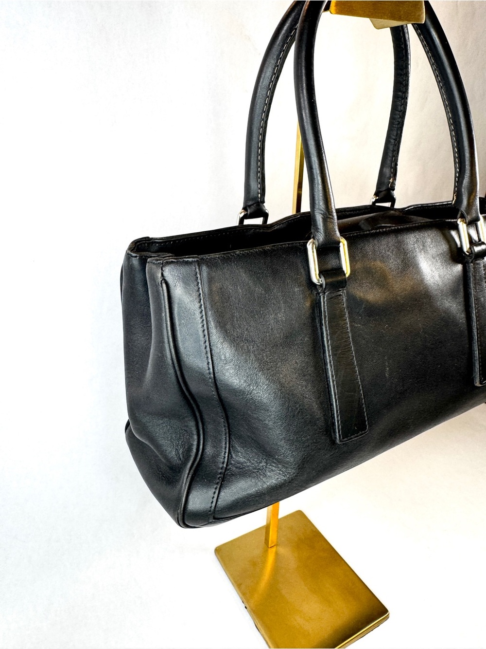 Vintage Coach Bonnie Legacy Satchel Black Glove Tanned Leather Bag 9419 USA - Picture 5 of 16